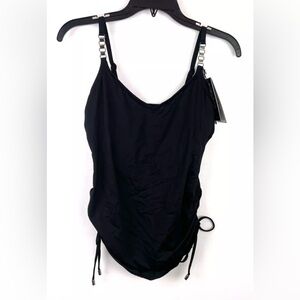 Coco Reef Women’s Black Underwire Tankini Top Size 32C